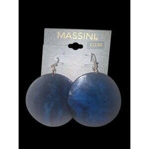 New Massini Earrings Gray Skies Large